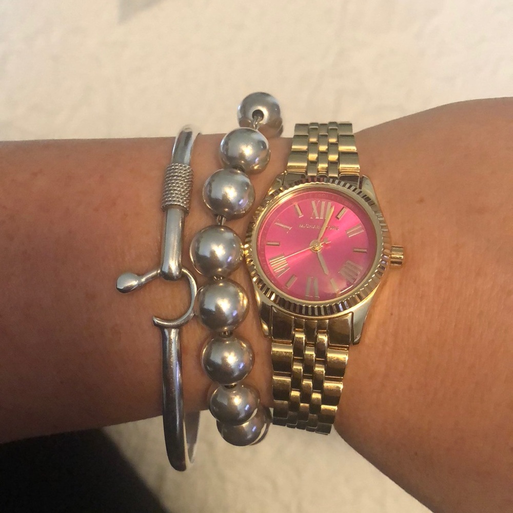 Authentic Gold and Pink Michael Kors MK3270 Watch